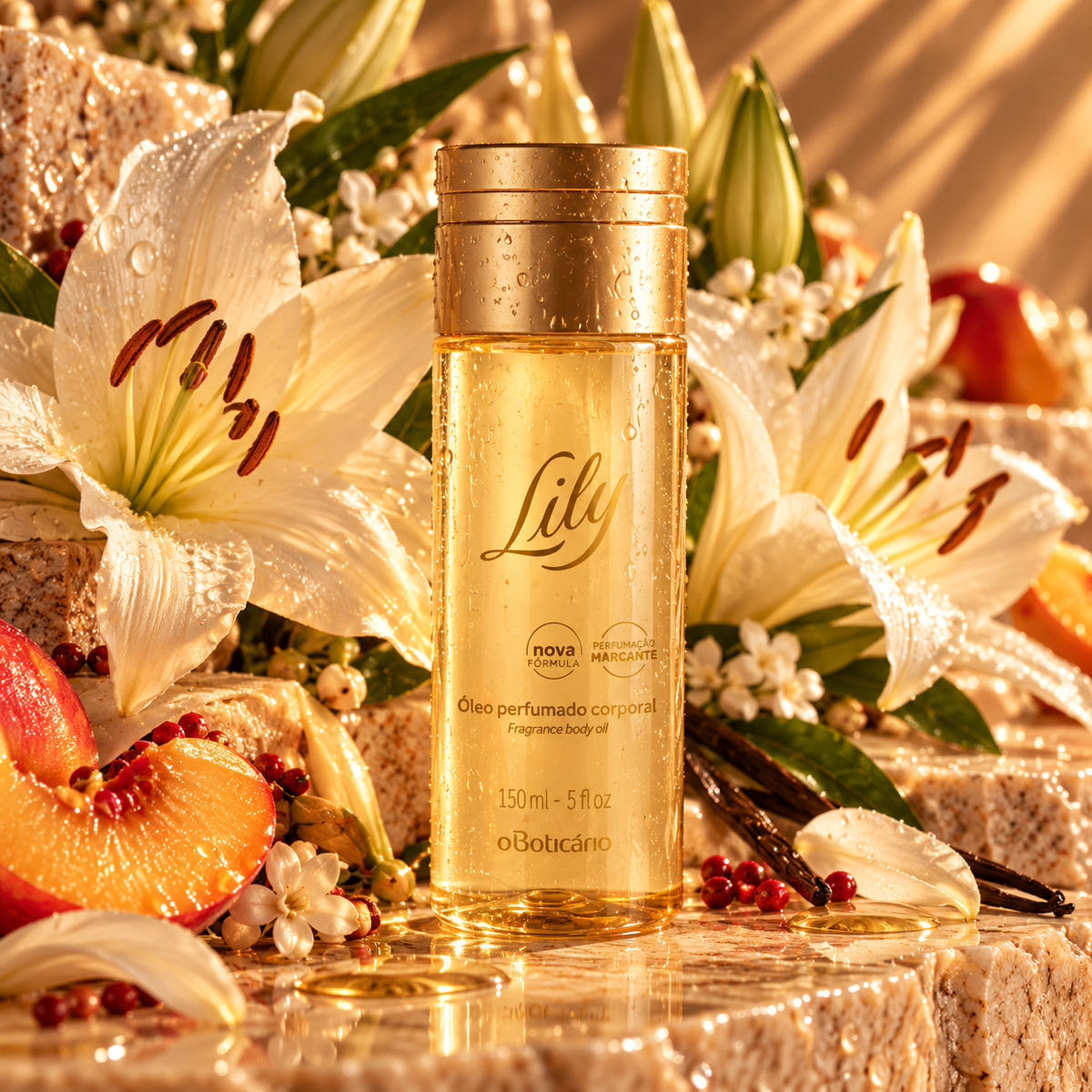 Huile corporelle parfumée Lily – 150 ml