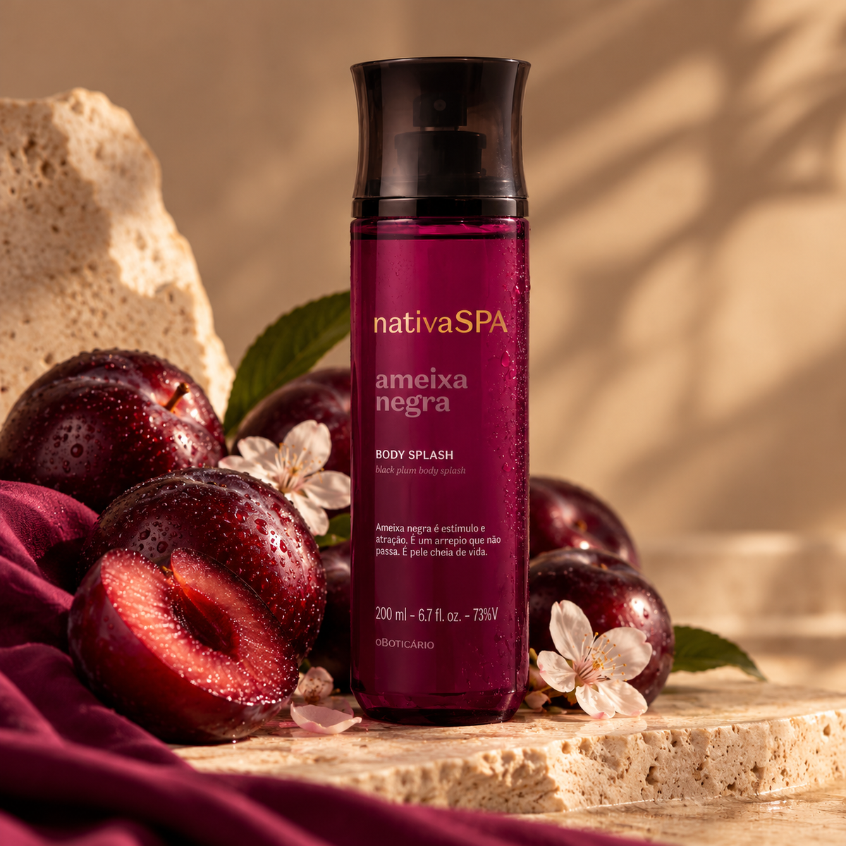 Body Splash Ameixa Negra – 200 ml