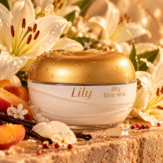 Crème corporelle satinée Lily – 250 g