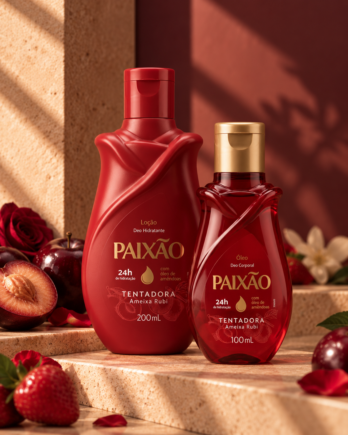 Duo Paixão Tentadora — Crème & Huile Corporelle